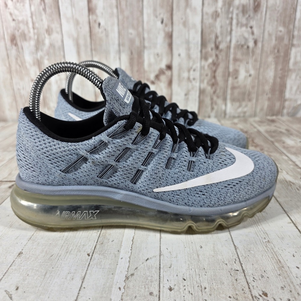 Nike Air Max 2016 Blue Grey Black Running Shoes 806772-405 Womens 6